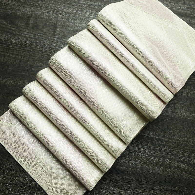 袋帯 全通柄 フォーマル用 正絹 古典柄 箔 帯 金・銀_画像17