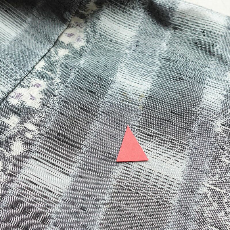 紬 正絹 縞柄・線柄 袷仕立て 身丈167cm 裄丈67cm 着物 グレー_画像16