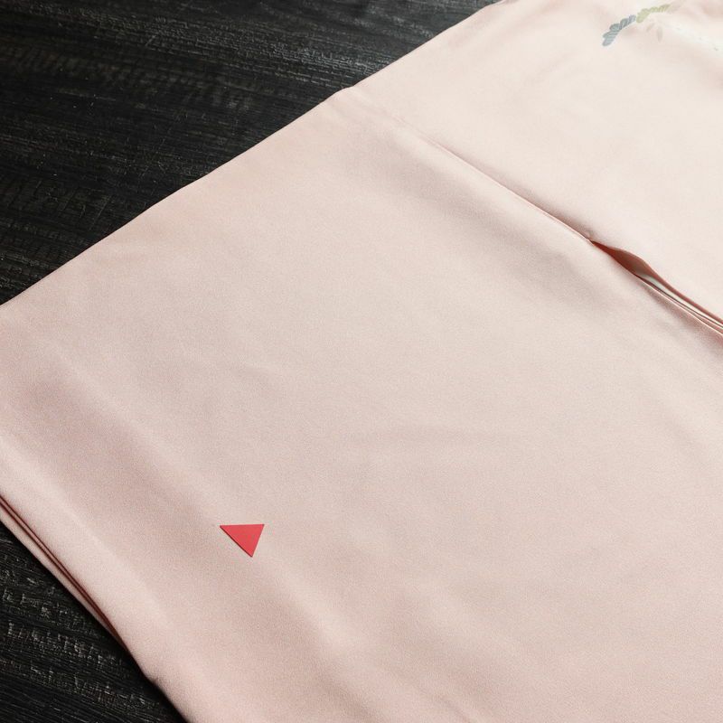 訪問着 金駒刺繍 正絹 古典柄 袷仕立て 身丈164cm 裄丈68cm 箔 金彩 フォーマル 着物 ピンク_画像14