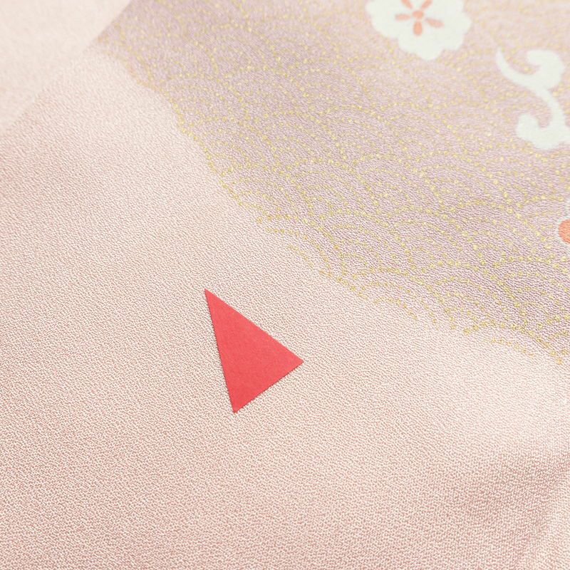 訪問着 金駒刺繍 正絹 古典柄 袷仕立て 身丈164cm 裄丈68cm 箔 金彩 フォーマル 着物 ピンク_画像19