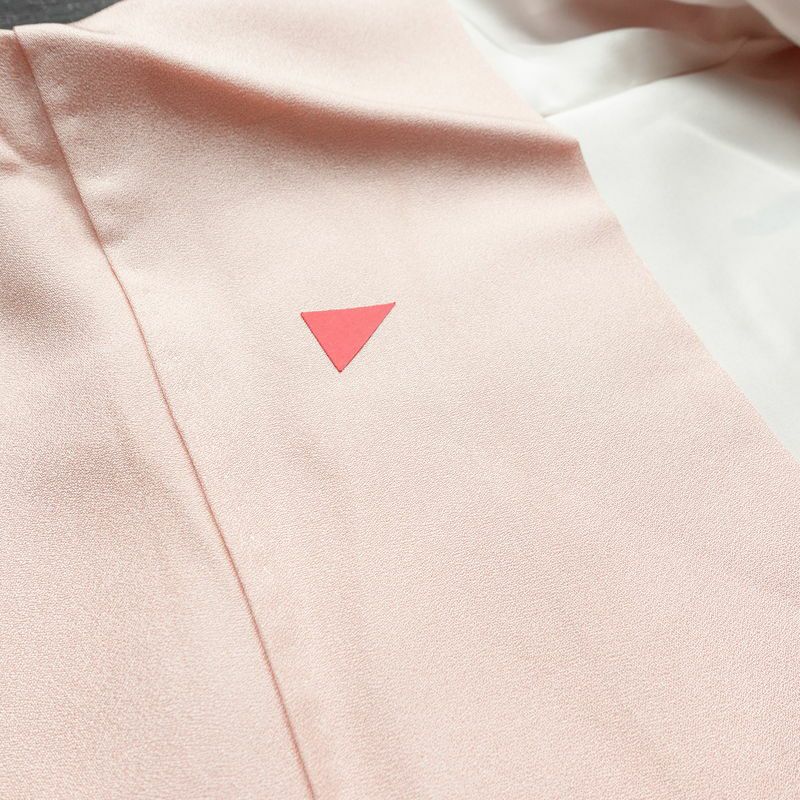 訪問着 金駒刺繍 正絹 古典柄 袷仕立て 身丈164cm 裄丈68cm 箔 金彩 フォーマル 着物 ピンク_画像20