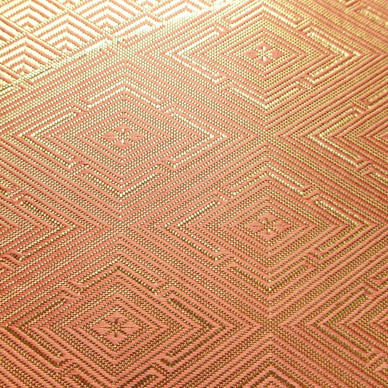 袋帯 六通柄 フォーマル用 正絹 古典柄 箔 扇面 帯 金・銀_画像4