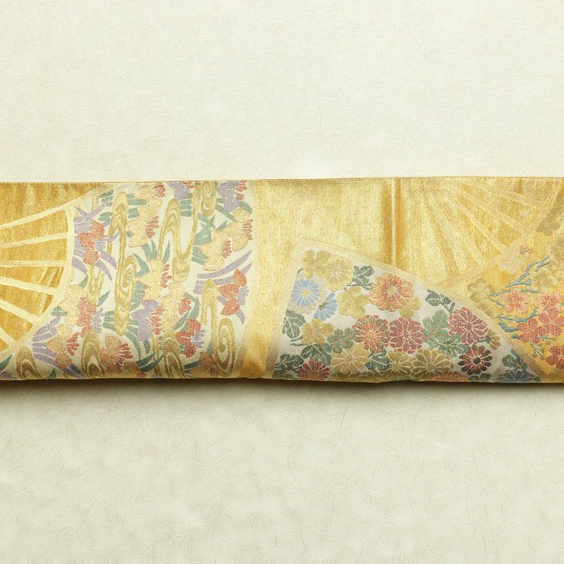 袋帯 沈金箔 六通柄 フォーマル用 正絹 古典柄 箔 帯 金・銀_画像14