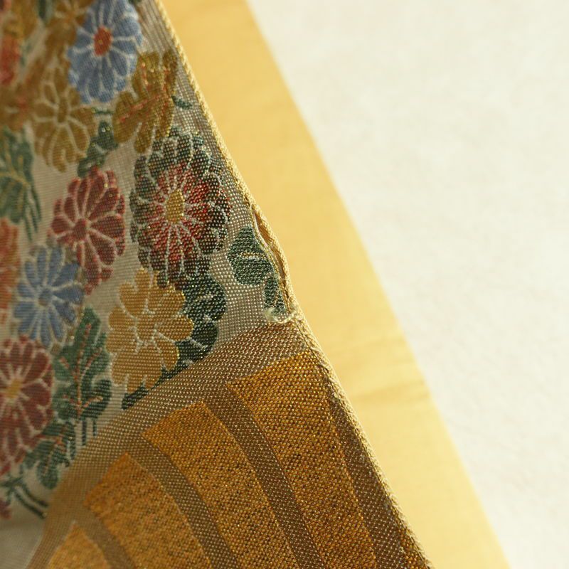 袋帯 沈金箔 六通柄 フォーマル用 正絹 古典柄 箔 帯 金・銀_画像16