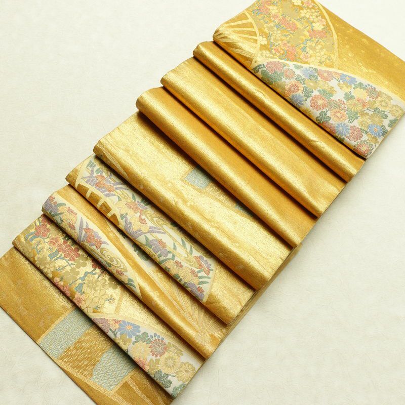 袋帯 沈金箔 六通柄 フォーマル用 正絹 古典柄 箔 帯 金・銀_画像19