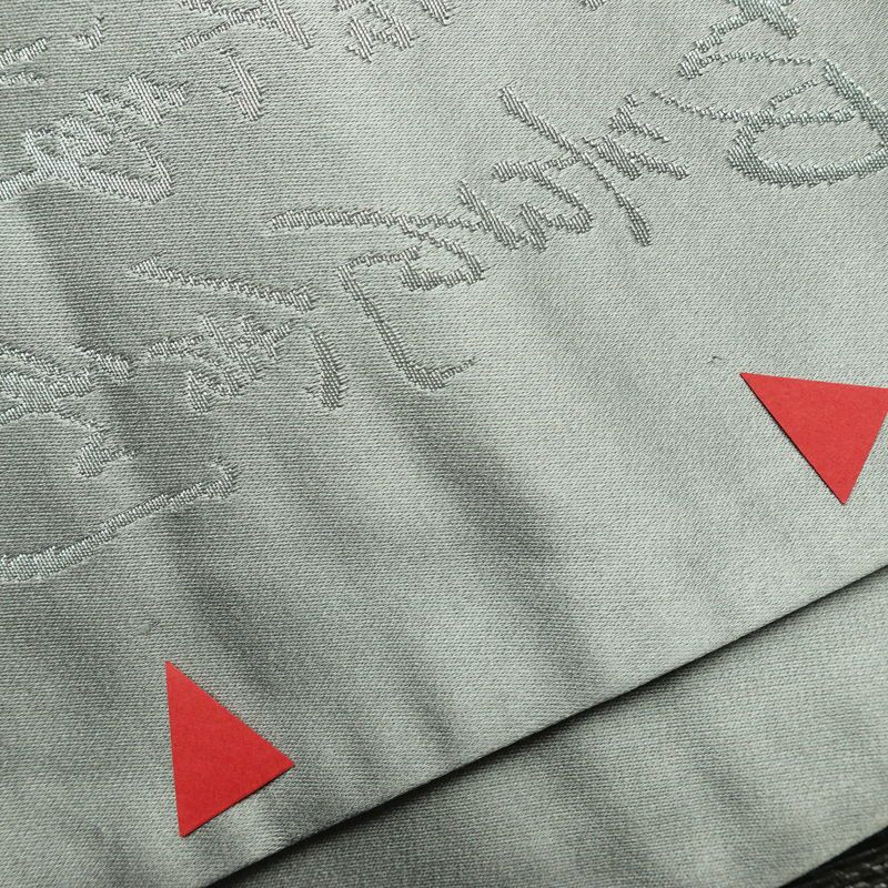 袋帯 般若心経 六通柄 フォーマル用 正絹 その他の柄 帯 グレー_画像12