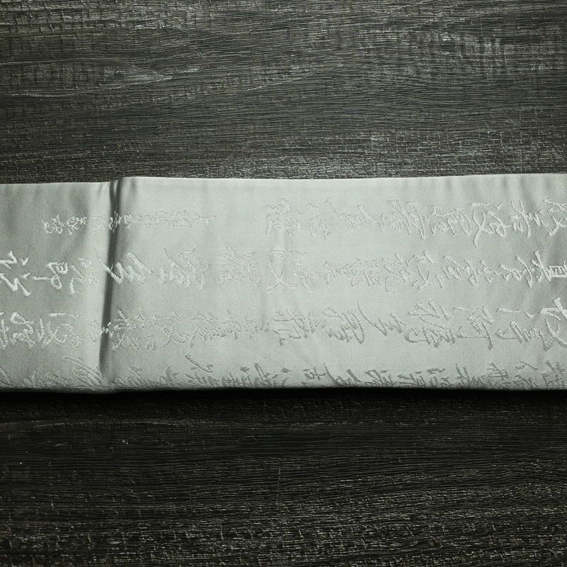 袋帯 般若心経 六通柄 フォーマル用 正絹 その他の柄 帯 グレー_画像15