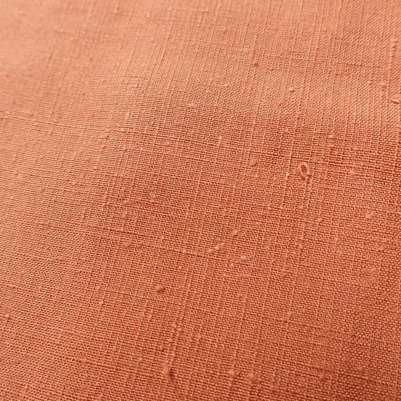 紬 しつけ糸付き 正絹 無地 袷仕立て 身丈161.5cm 裄丈65cm 着物 橙_画像7