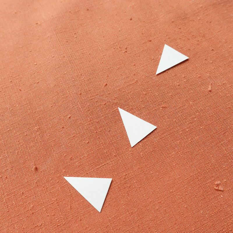 紬 しつけ糸付き 正絹 無地 袷仕立て 身丈161.5cm 裄丈65cm 着物 橙_画像15