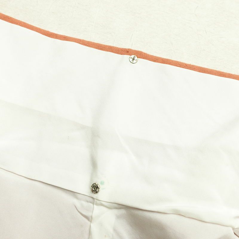 紬 しつけ糸付き 正絹 無地 袷仕立て 身丈161.5cm 裄丈65cm 着物 橙_画像20