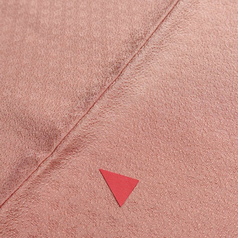 色無地 しつけ糸付き 正絹 その他の柄 袷仕立て 身丈154.5cm 裄丈66cm フォーマル 着物 ピンク_画像12