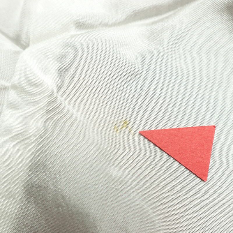 紬 良品 しつけ糸付き 正絹 その他の柄 袷仕立て 身丈159cm 裄丈64cm 着物 紫・藤色_画像19