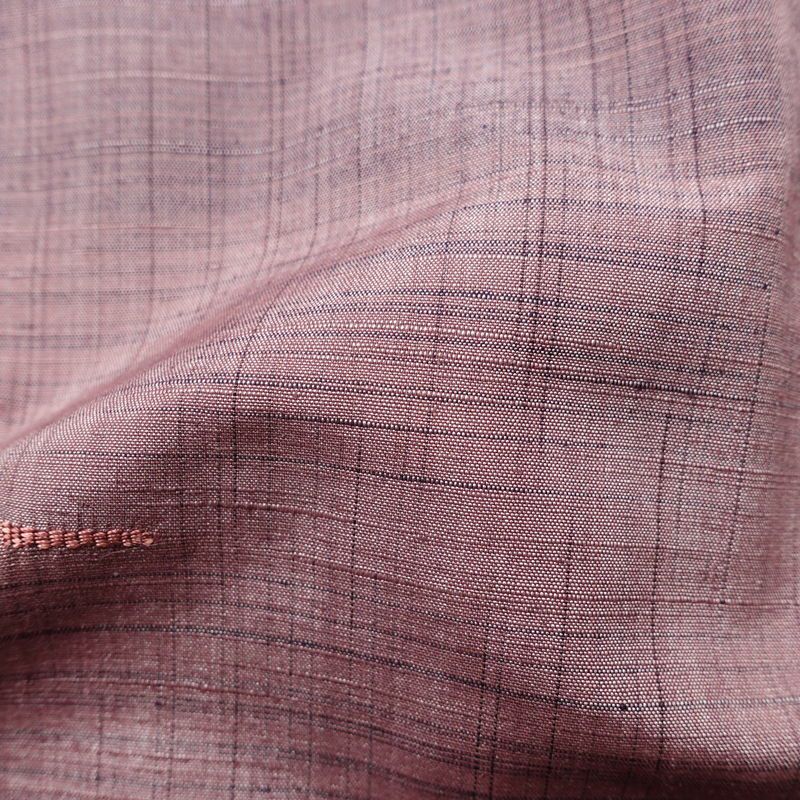 紬 良品 しつけ糸付き 正絹 その他の柄 袷仕立て 身丈159cm 裄丈64cm 着物 紫・藤色_画像21