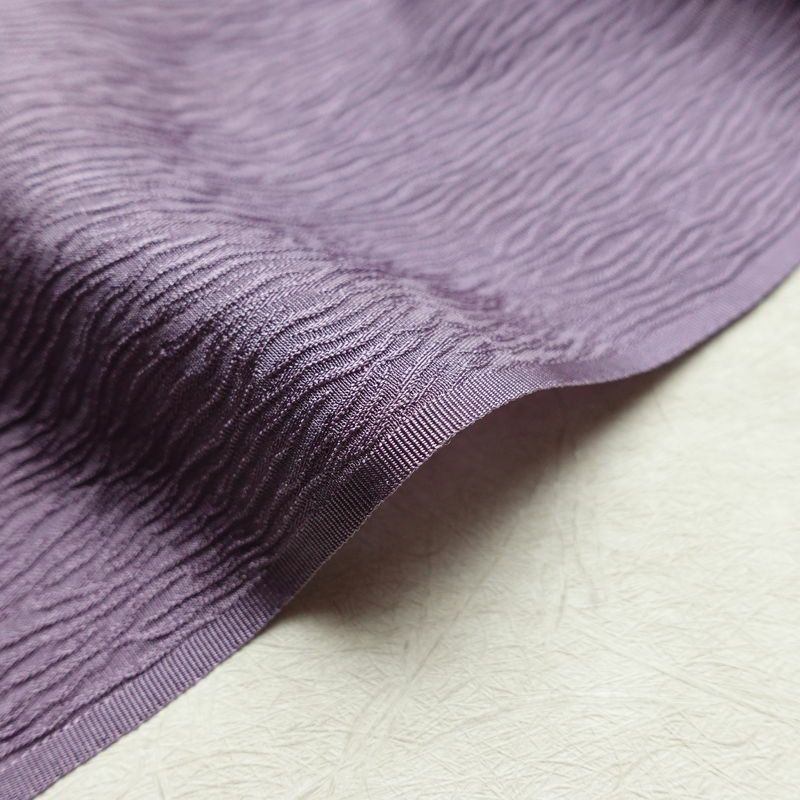 帯揚げ帯締めセット 美品 セット品 平組 フォーマル用 正絹 花柄 和装小物 紫・藤色_画像10