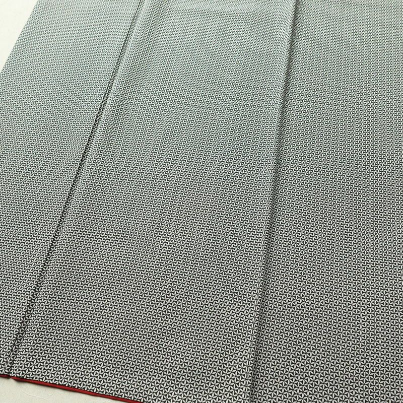 小紋 正絹 古典柄 袷仕立て 身丈156cm 裄丈64cm 着物 黒_画像4