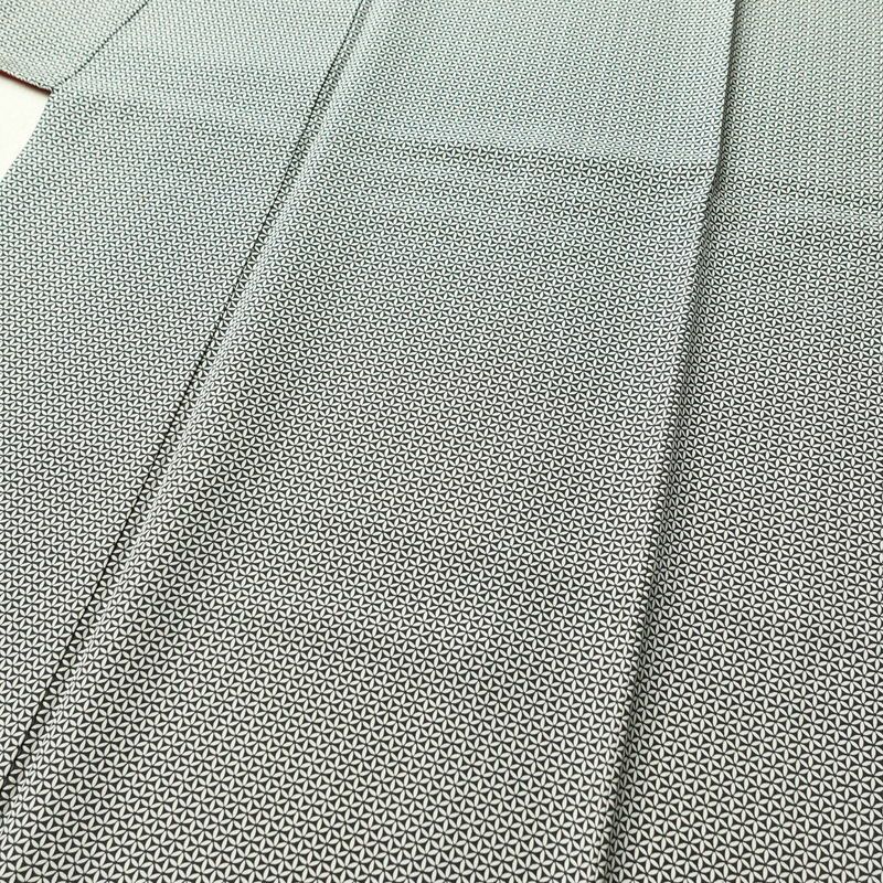 小紋 正絹 古典柄 袷仕立て 身丈156cm 裄丈64cm 着物 黒_画像5