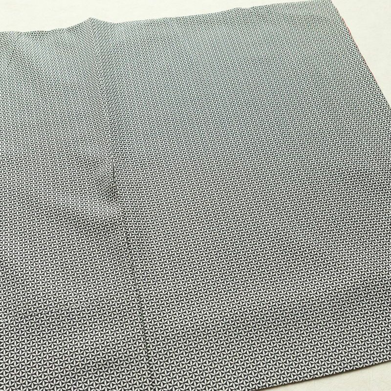 小紋 正絹 古典柄 袷仕立て 身丈156cm 裄丈64cm 着物 黒_画像12