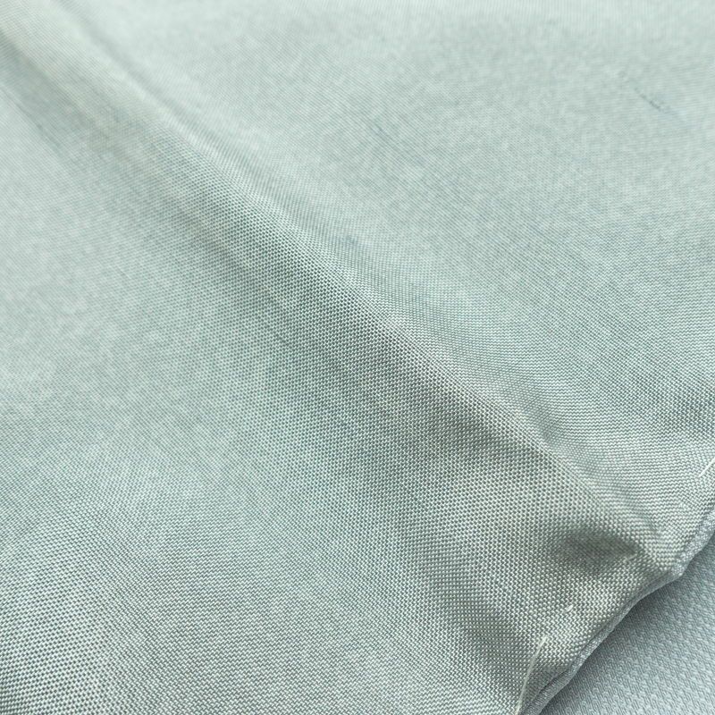 訪問着 紬地 しつけ糸付き 正絹 花柄 袷仕立て 身丈167cm 裄丈67cm フォーマル 着物 青・紺_画像17