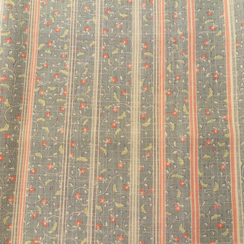 小紋 良品 正絹 縞柄・線柄 袷仕立て 身丈153cm 裄丈66.5cm 着物 緑・うぐいす色_画像6