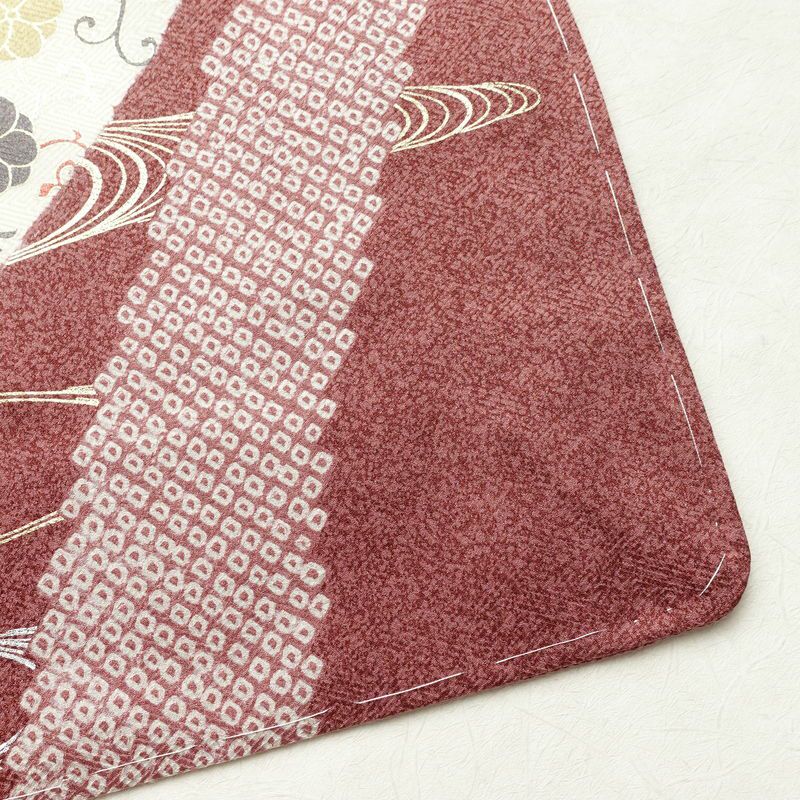 訪問着 良品 しつけ糸付き 正絹 人物・動物柄 袷仕立て 身丈163cm 裄丈65.5cm 箔 金彩 フォーマル 着物 ベージュ_画像17