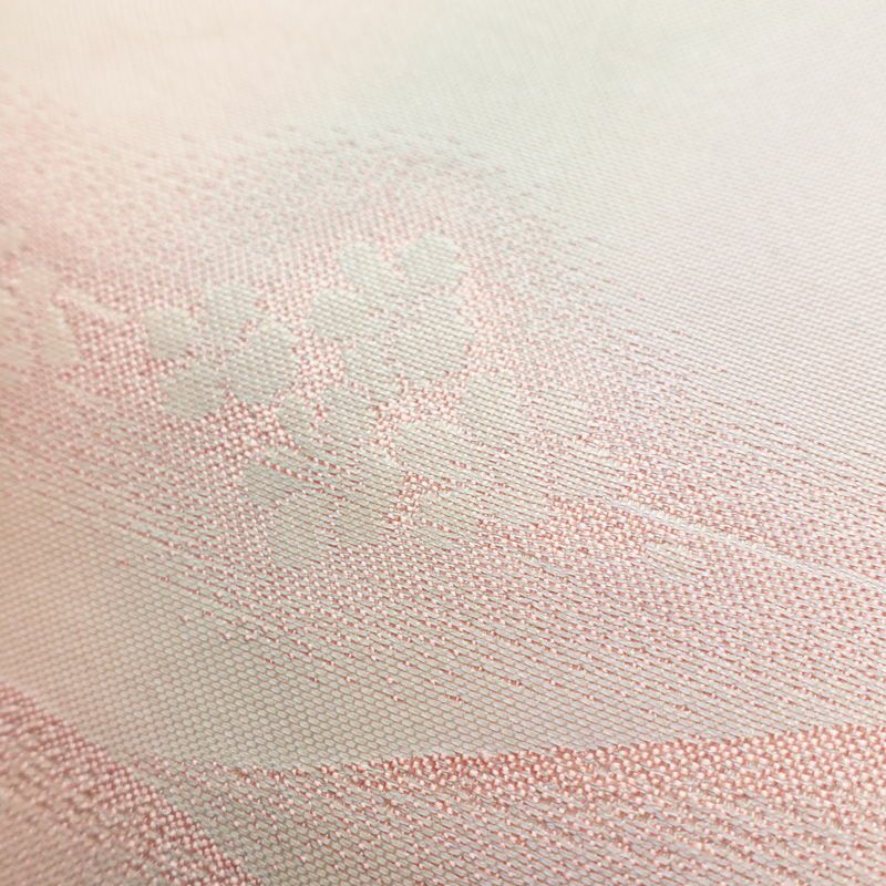 名古屋帯 太鼓柄 正絹 花柄 名古屋仕立て 帯 ピンク_画像7