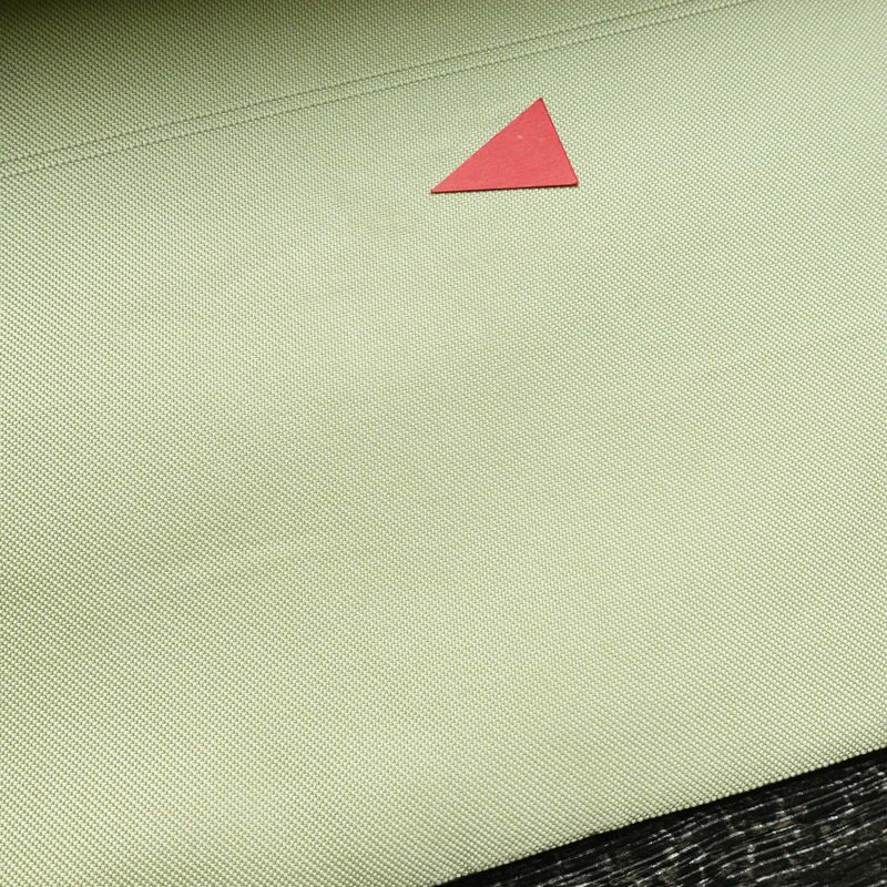 名古屋帯 太鼓柄 正絹 木の葉・植物柄 名古屋仕立て 箔 帯 緑・うぐいす色_画像8