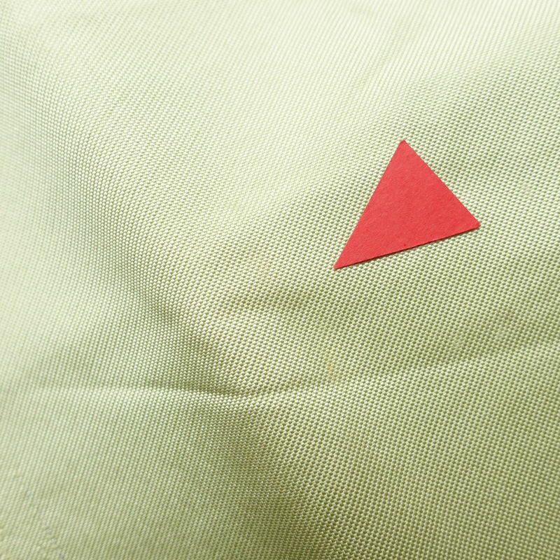 名古屋帯 太鼓柄 正絹 木の葉・植物柄 名古屋仕立て 箔 帯 緑・うぐいす色_画像14