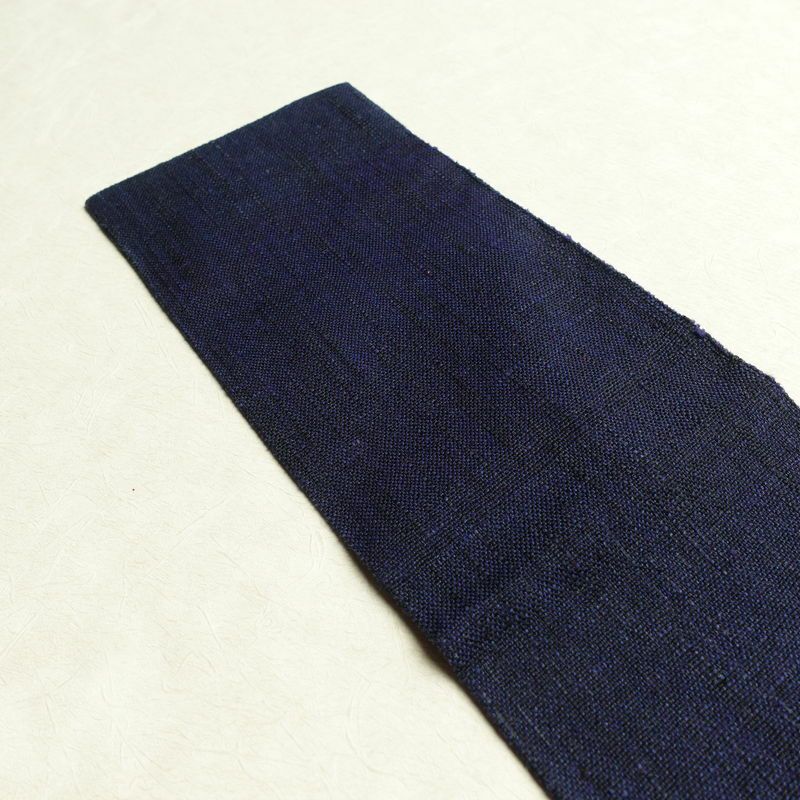 名古屋帯 六通柄 良品 正絹 花柄 名古屋仕立て 帯 青・紺_画像16