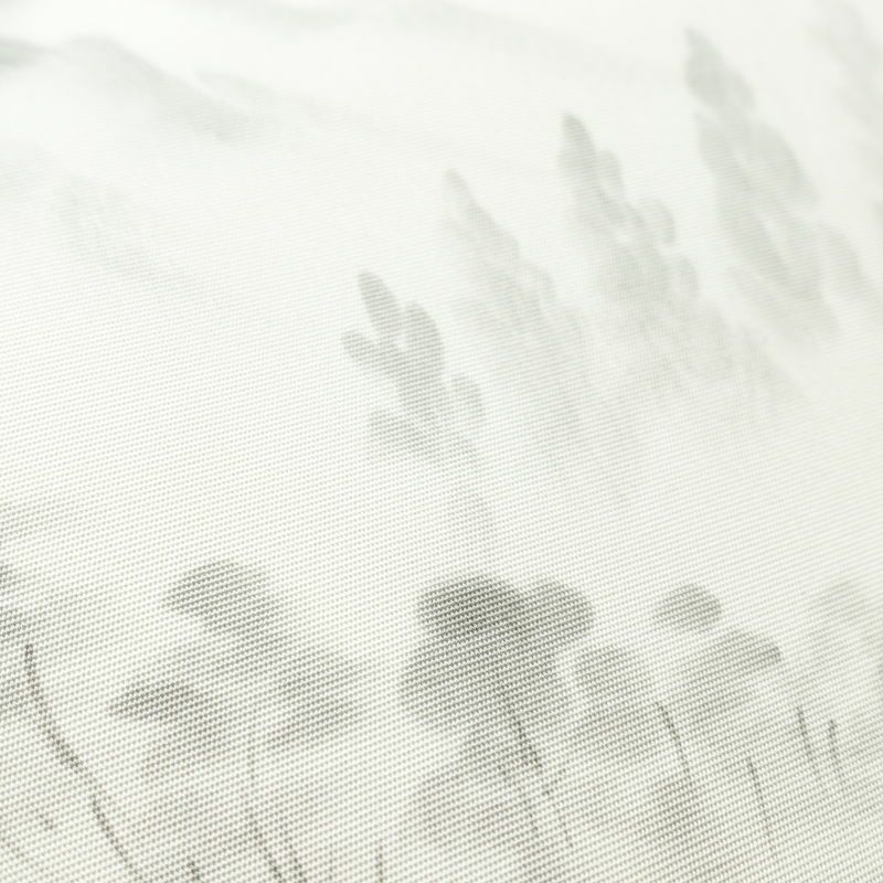 名古屋帯 太鼓柄 良品 正絹 風景柄 名古屋仕立て 帯 白_画像6
