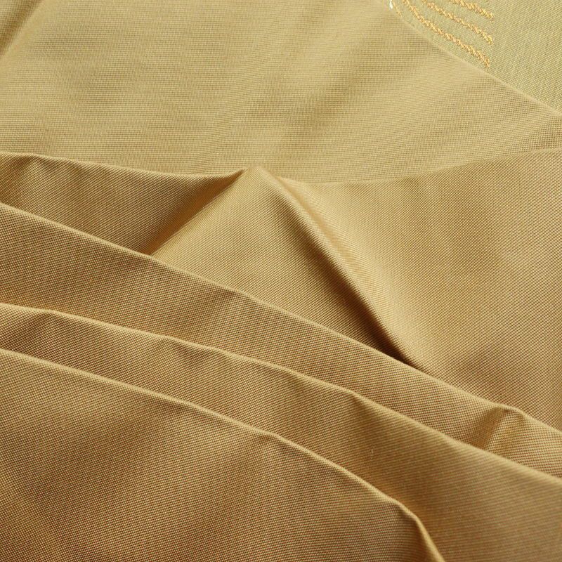 名古屋帯 太鼓柄 美品 正絹 木の葉・植物柄 名古屋仕立て 帯 ベージュ_画像18