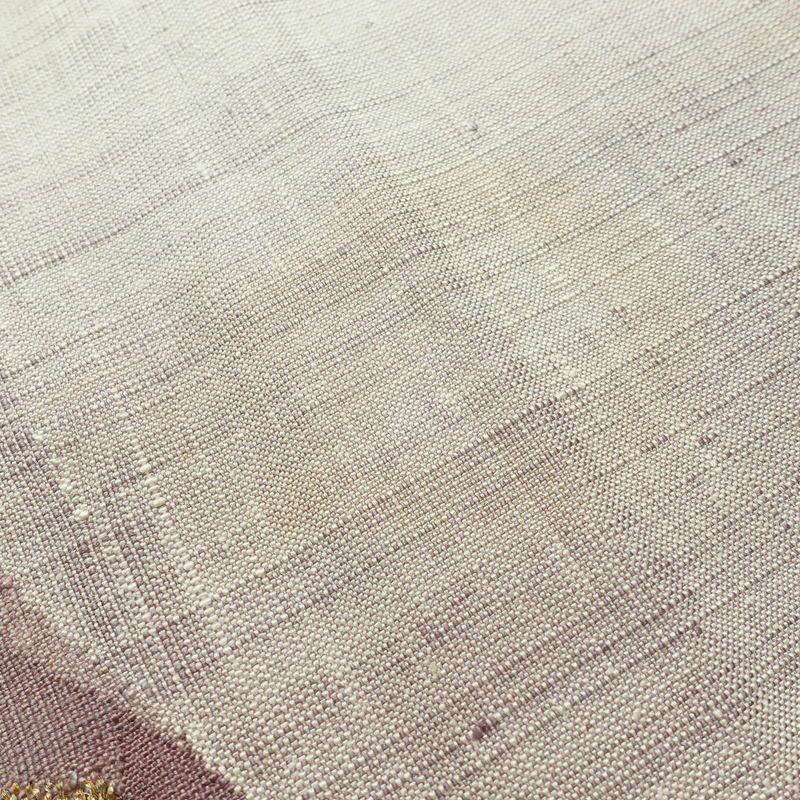 名古屋帯 太鼓柄 正絹 幾何学柄・抽象柄 松葉仕立て 帯 多色使い_画像12