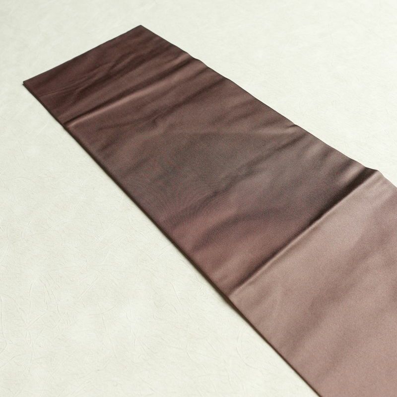 名古屋帯 太鼓柄 正絹 古典柄 名古屋仕立て 箔 金糸 帯 くすみパープル 紫・藤色_画像15