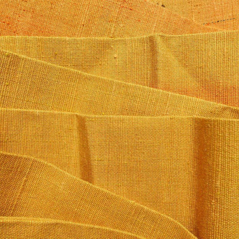 名古屋帯 紬地 太鼓柄 良品 正絹 幾何学柄・抽象柄 名古屋仕立て 帯 黄・黄土色_画像18