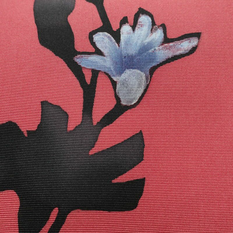 名古屋帯 太鼓柄 正絹 木の葉・植物柄 名古屋仕立て 帯 ピンク_画像4