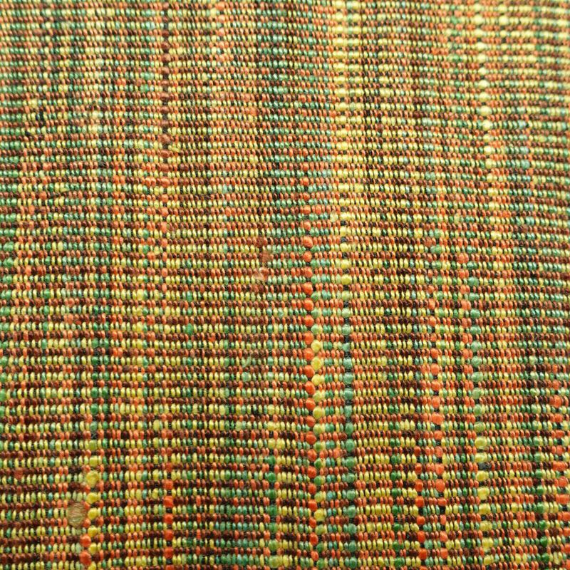 名古屋帯 全通柄 正絹 その他の柄 松葉仕立て 帯 黄・黄土色_画像4