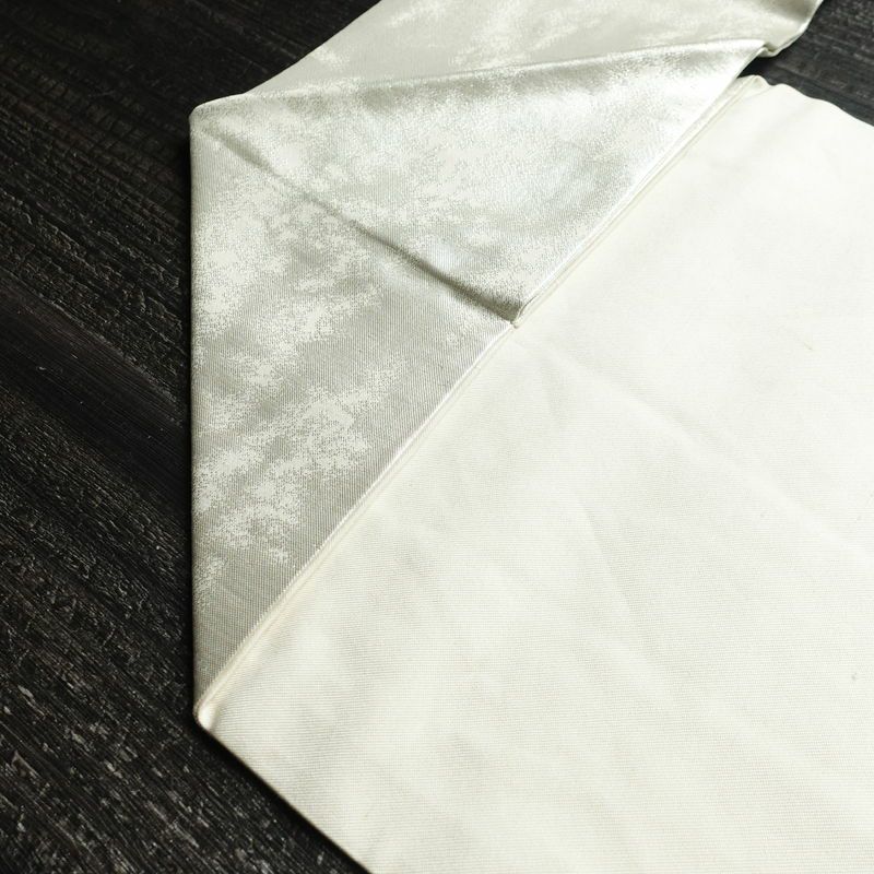 名古屋帯 太鼓柄 正絹 花柄 名古屋仕立て 箔 刺繍 帯 金・銀_画像19