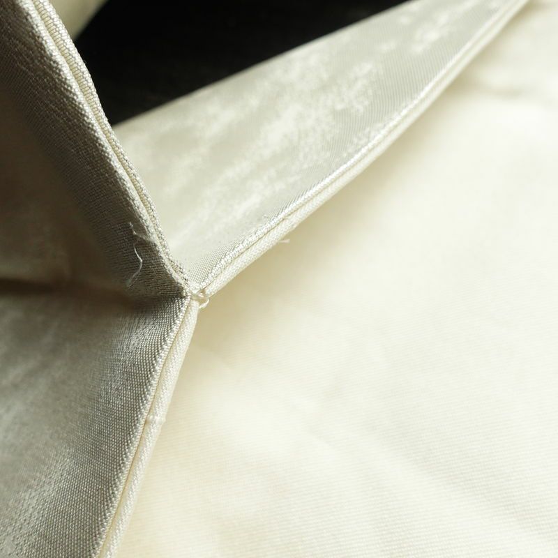 名古屋帯 太鼓柄 正絹 花柄 名古屋仕立て 箔 刺繍 帯 金・銀_画像20