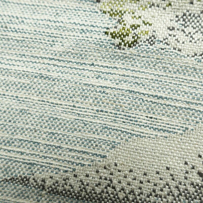 名古屋帯 六通柄 正絹 風景柄 松葉仕立て 帯 青・紺_画像17