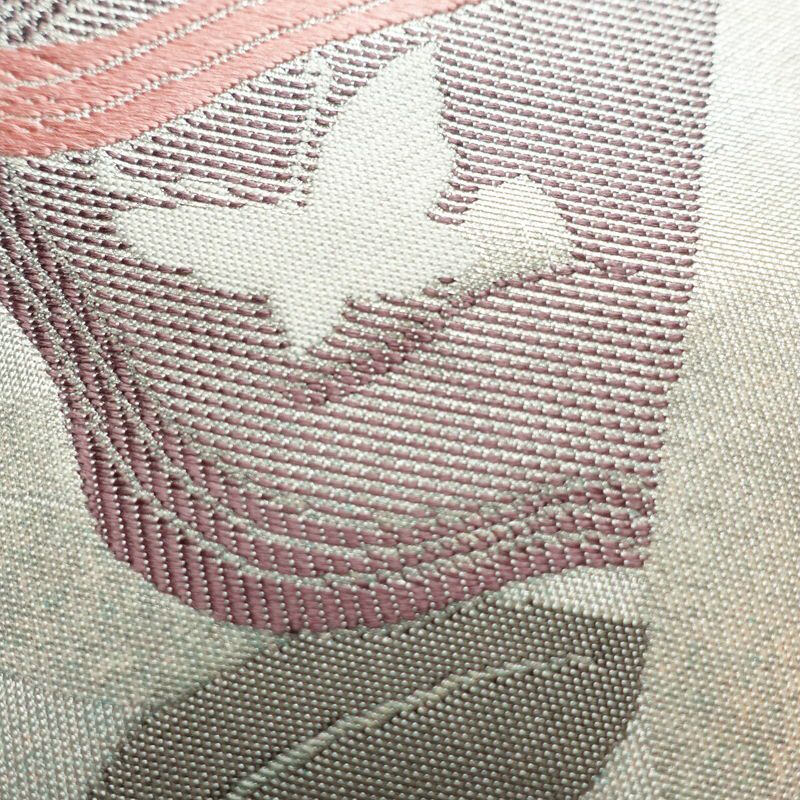 名古屋帯 太鼓柄 正絹 通し仕立て 箔 帯 金・銀_画像4