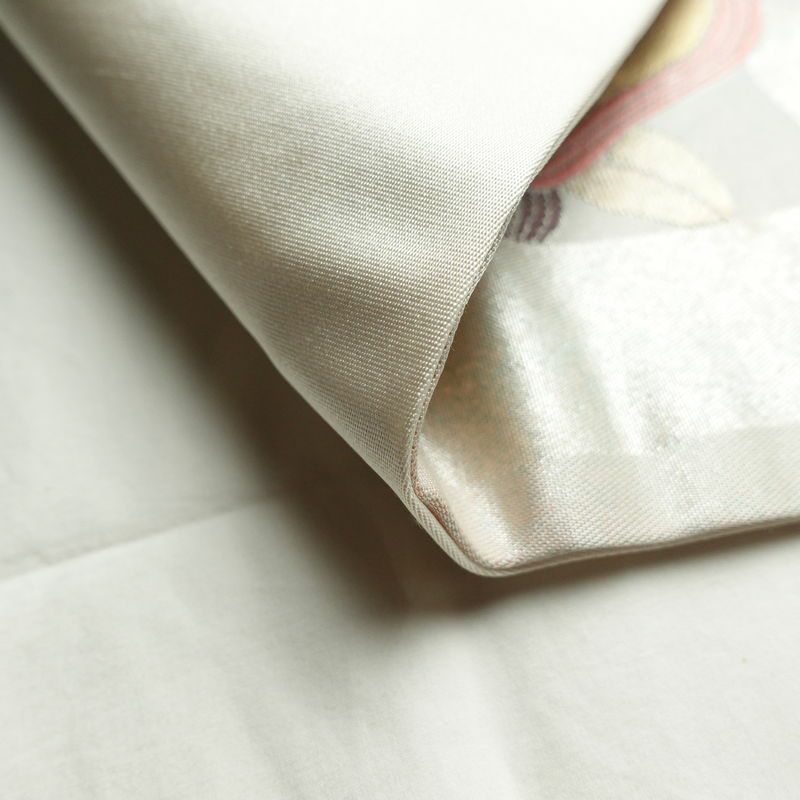 名古屋帯 太鼓柄 正絹 通し仕立て 箔 帯 金・銀_画像10