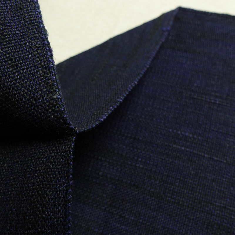 名古屋帯 太鼓柄 美品 正絹 幾何学柄・抽象柄 松葉仕立て 帯 青・紺_画像18