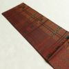 名古屋帯 全通柄 美品 正絹 幾何学柄・抽象柄 名古屋仕立て 帯 多色使い_画像15