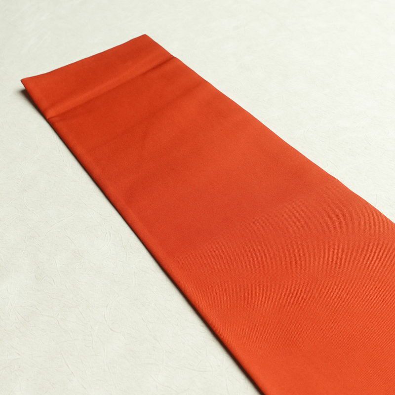 名古屋帯 太鼓柄 良品 金駒刺繍 正絹 花柄 名古屋仕立て 帯 橙_画像16