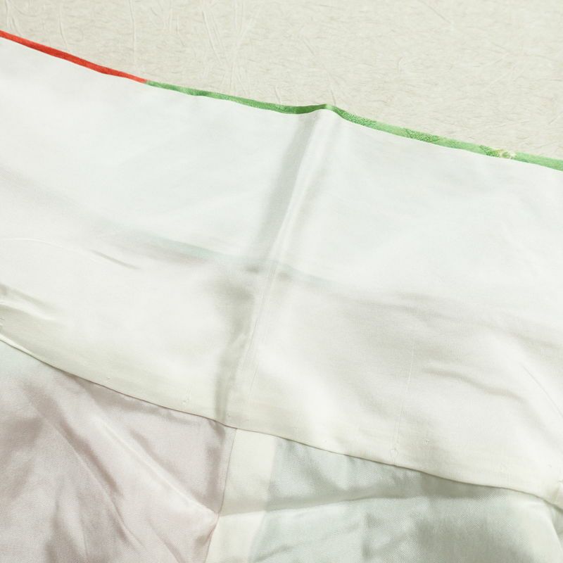 小紋 絞り 正絹 雲柄 袷仕立て 身丈155cm 裄丈68cm 一部しつけ糸付き 着物 多色使い_画像20