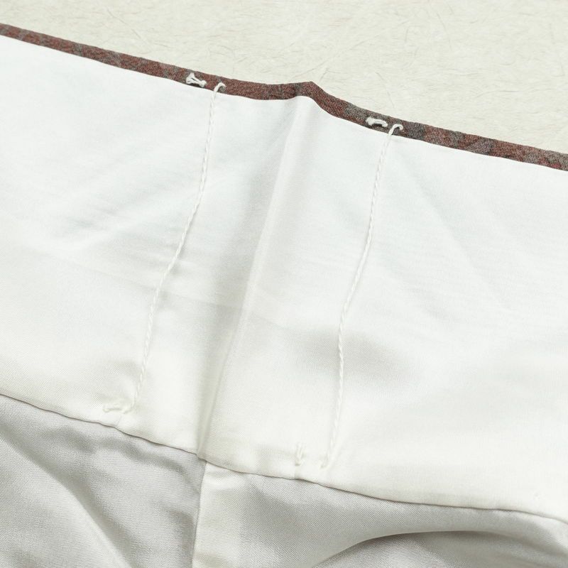 小紋 縮緬 正絹 人物・動物柄 袷仕立て 身丈159cm 裄丈64cm 着物 ピンク_画像19