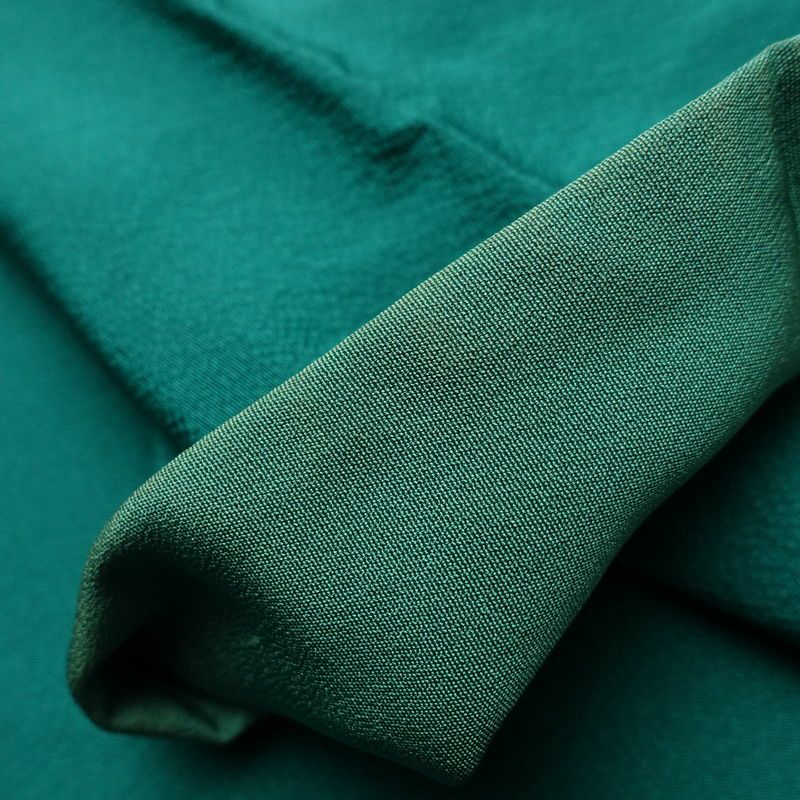 振袖 落款入り 草野一騎 縮緬 正絹 花柄 袷仕立て 身丈168cm 裄丈70.5cm フォーマル 二十歳 着物 緑・うぐいす色_画像14