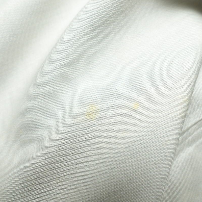 紬 正絹 木の葉・植物柄 袷仕立て 身丈159cm 裄丈66cm 着物 グレー_画像20