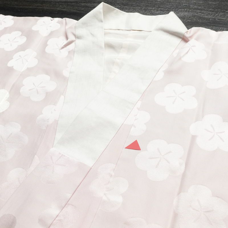 長襦袢 絞り 正絹 花柄 袖無双・胴抜き 身丈115cm 裄丈62.5cm フォーマル ピンク_画像15