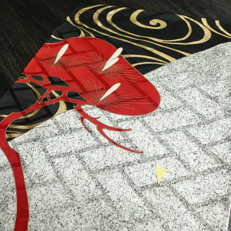 振袖 正絹 袷仕立て 身丈167cm 裄丈67cm 箔 金彩 フォーマル 着物 二十歳 グレー_画像20