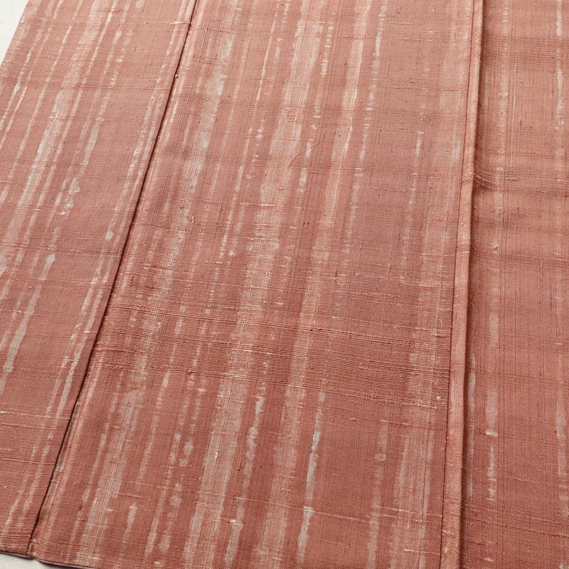 紬 正絹 縞柄・線柄 袷仕立て 身丈166cm 裄丈66.5cm 着物 ピンク_画像4